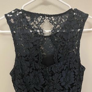 Black lace dress